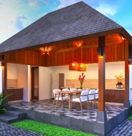 Dining Area Triyana Resort Munduk Bali